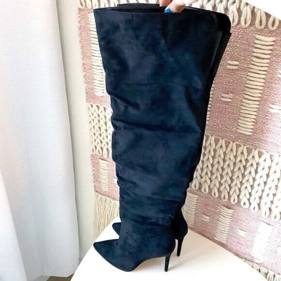 Women's Boots Designer JESSICA SIMPSON Lyrelle Faux Suede Knee High Boots 8.5 M - Picture 1 of 11